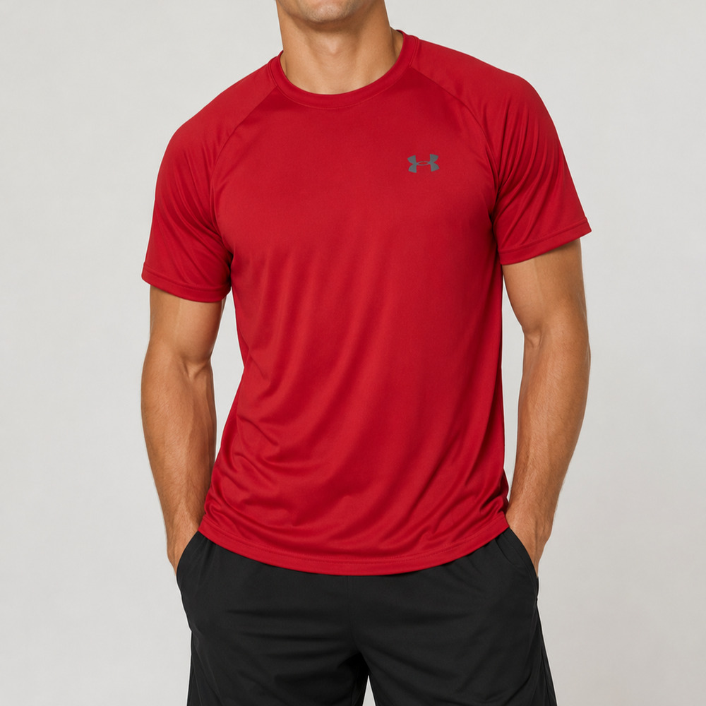 Under Armour Performance Shirt Mens XL Red Tech Tee Pullover Short Sleeve